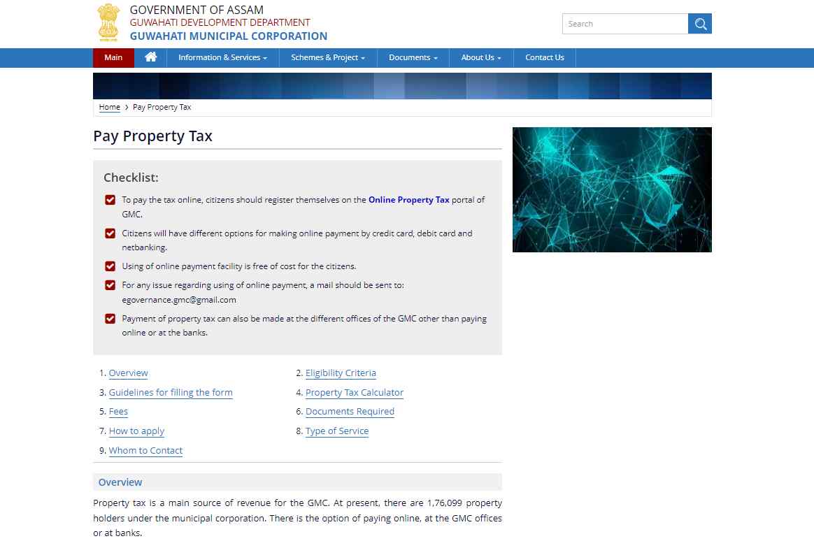 access the calculator in gmc property tax calculator 1