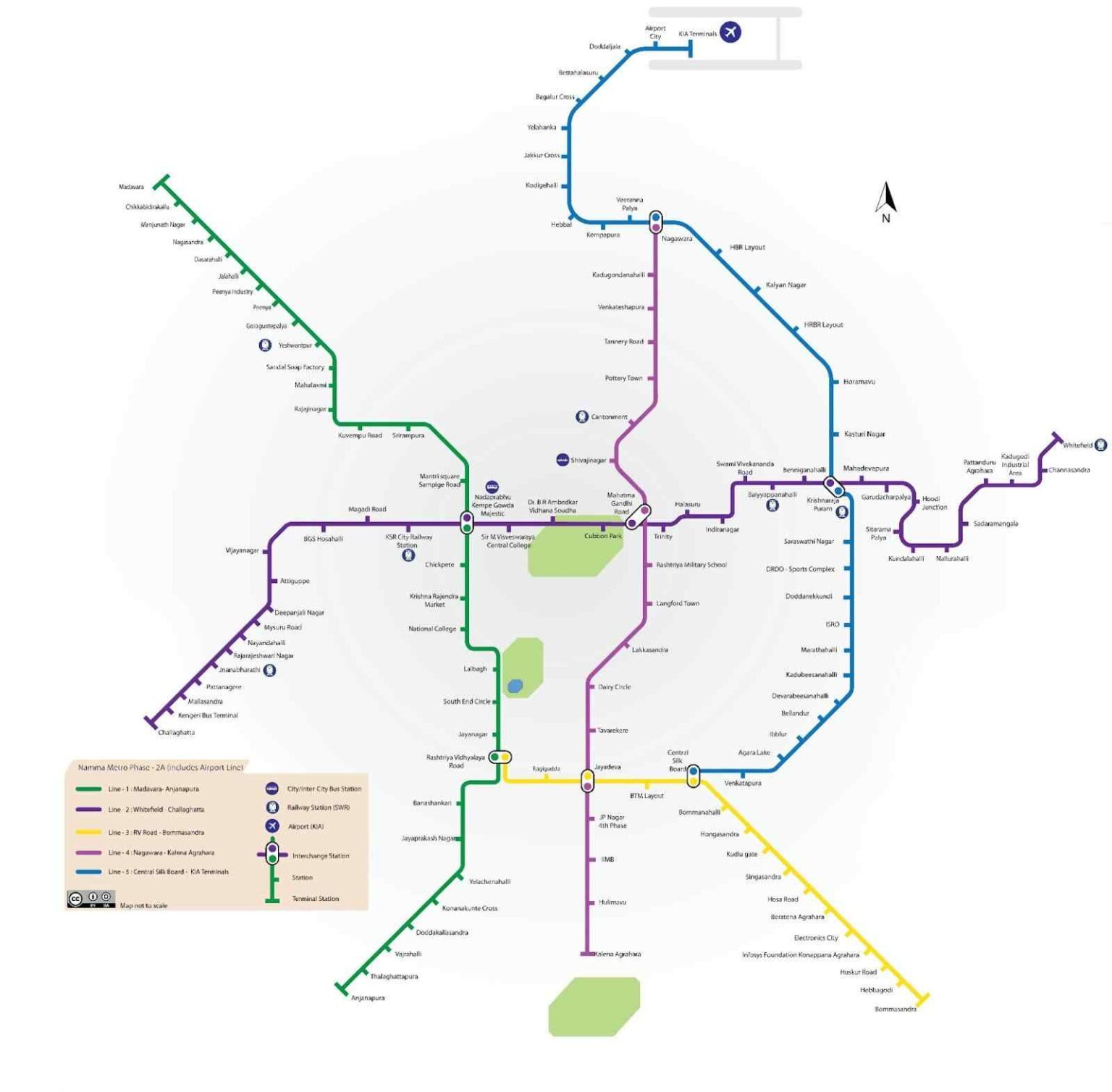 Purple Line Metro Bangalore Stations, Map, Timing & Route 2024