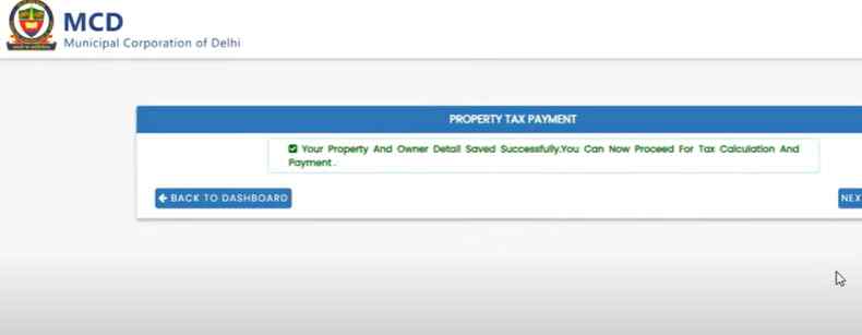 review the result in edmc property tax calculator