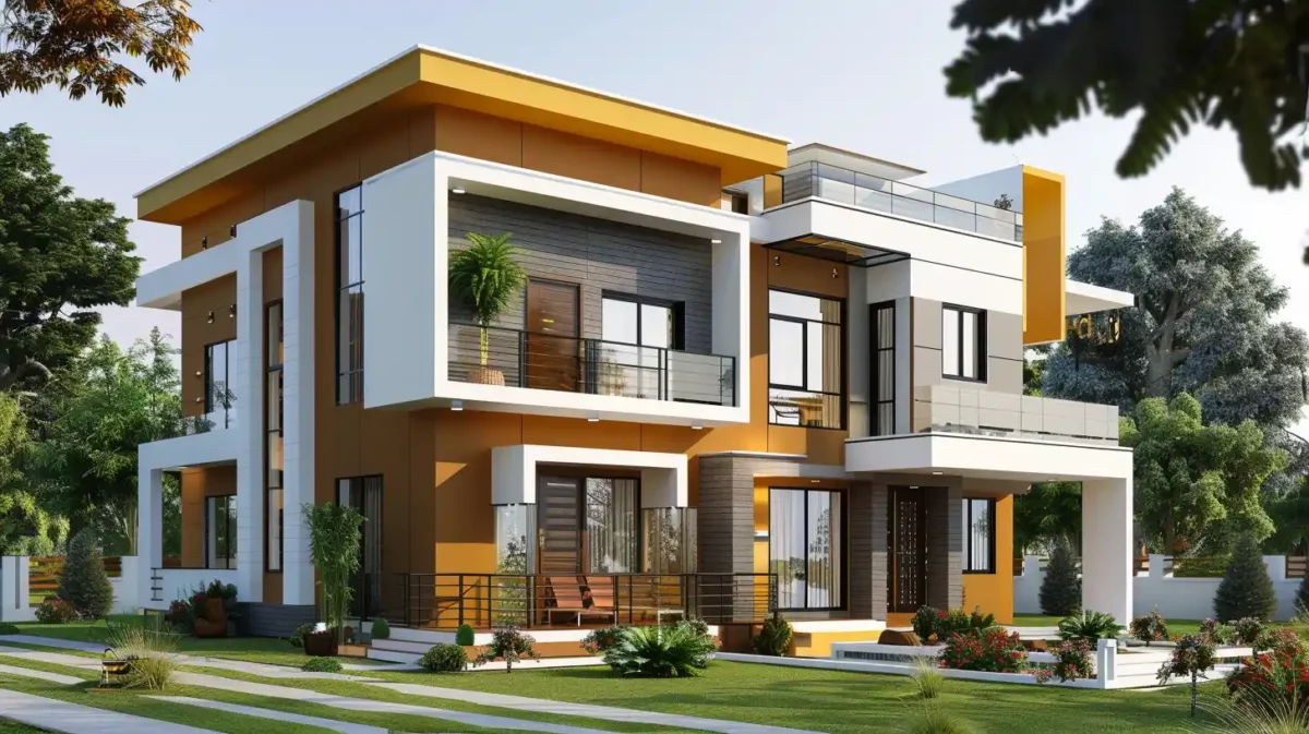 golden brown white and grey wall exterior house colour combinations