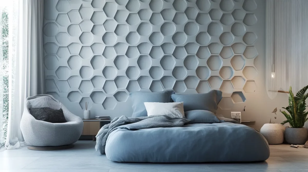 honeycomb wall texture for unique pattern for bedroom