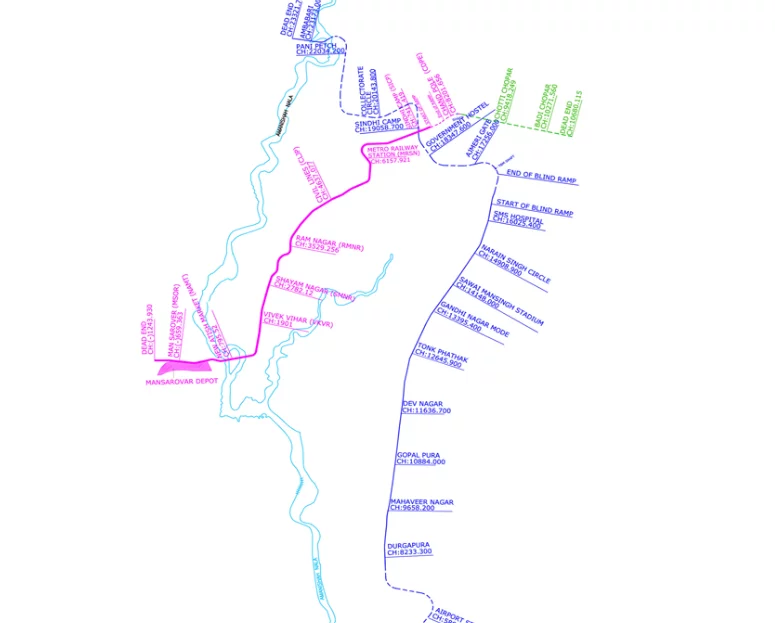 Jaipur Metro Route