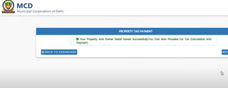 property tax payment online