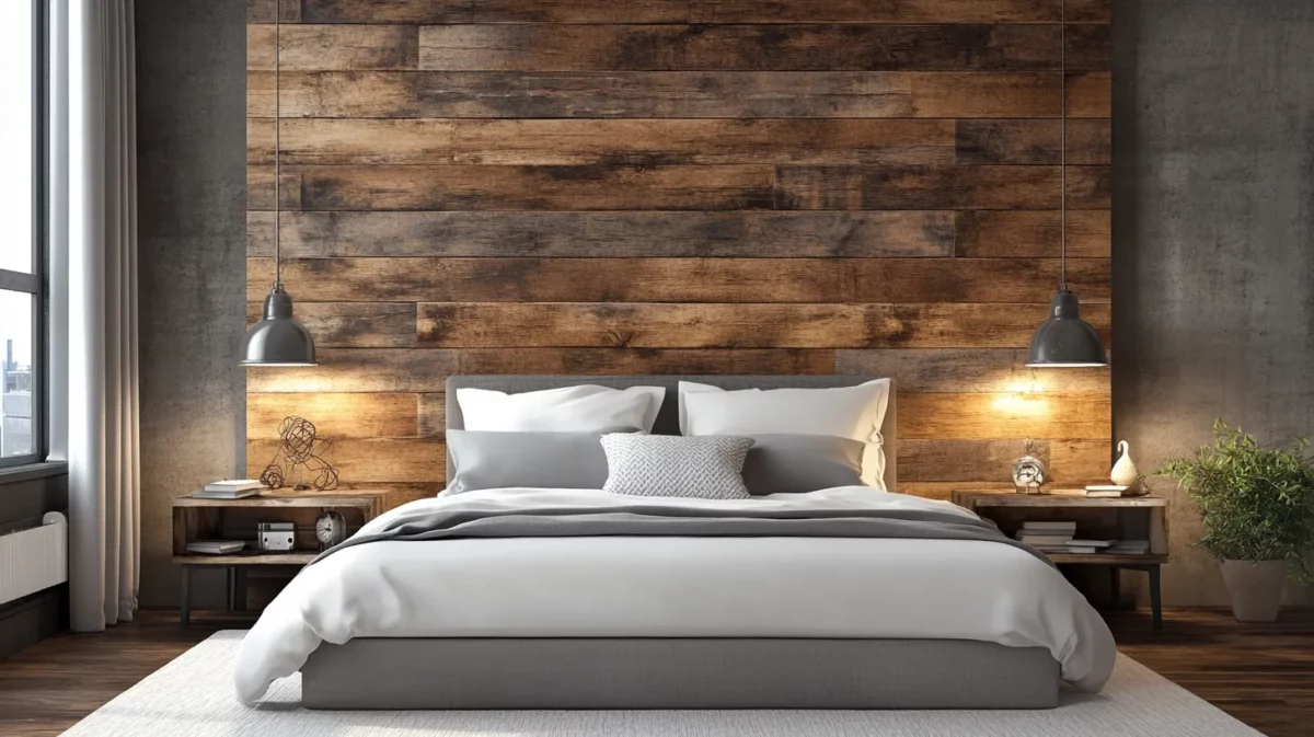 wood like panel wall texture for bedroom