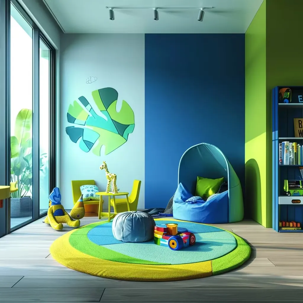 blue and green living room royale shine colour combination