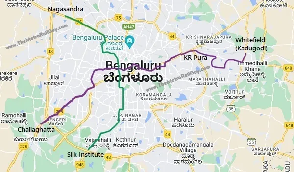 challaghatta metro station route map