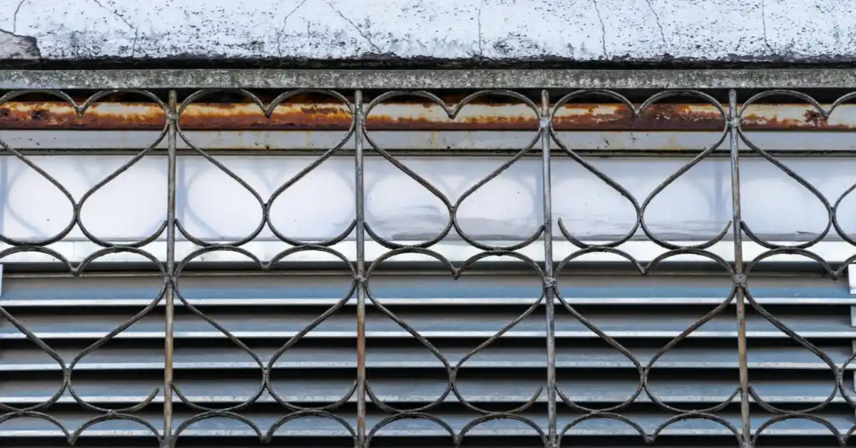 coiled iron window grills design