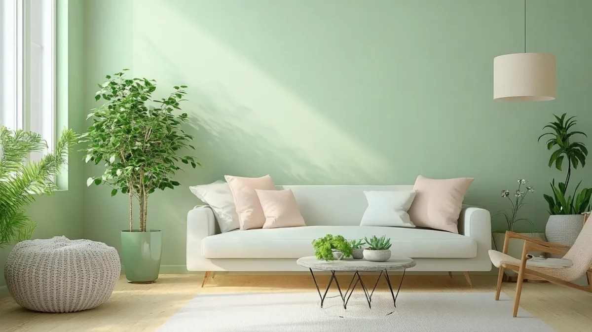 light green colour combination for the wall