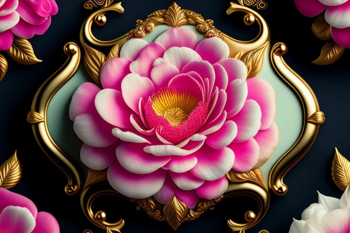 lotus 3d wallpaper design for pooja room