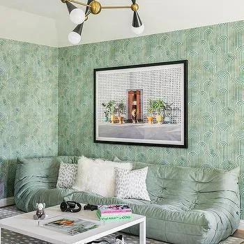 mint green and white colour combination for small drawing room