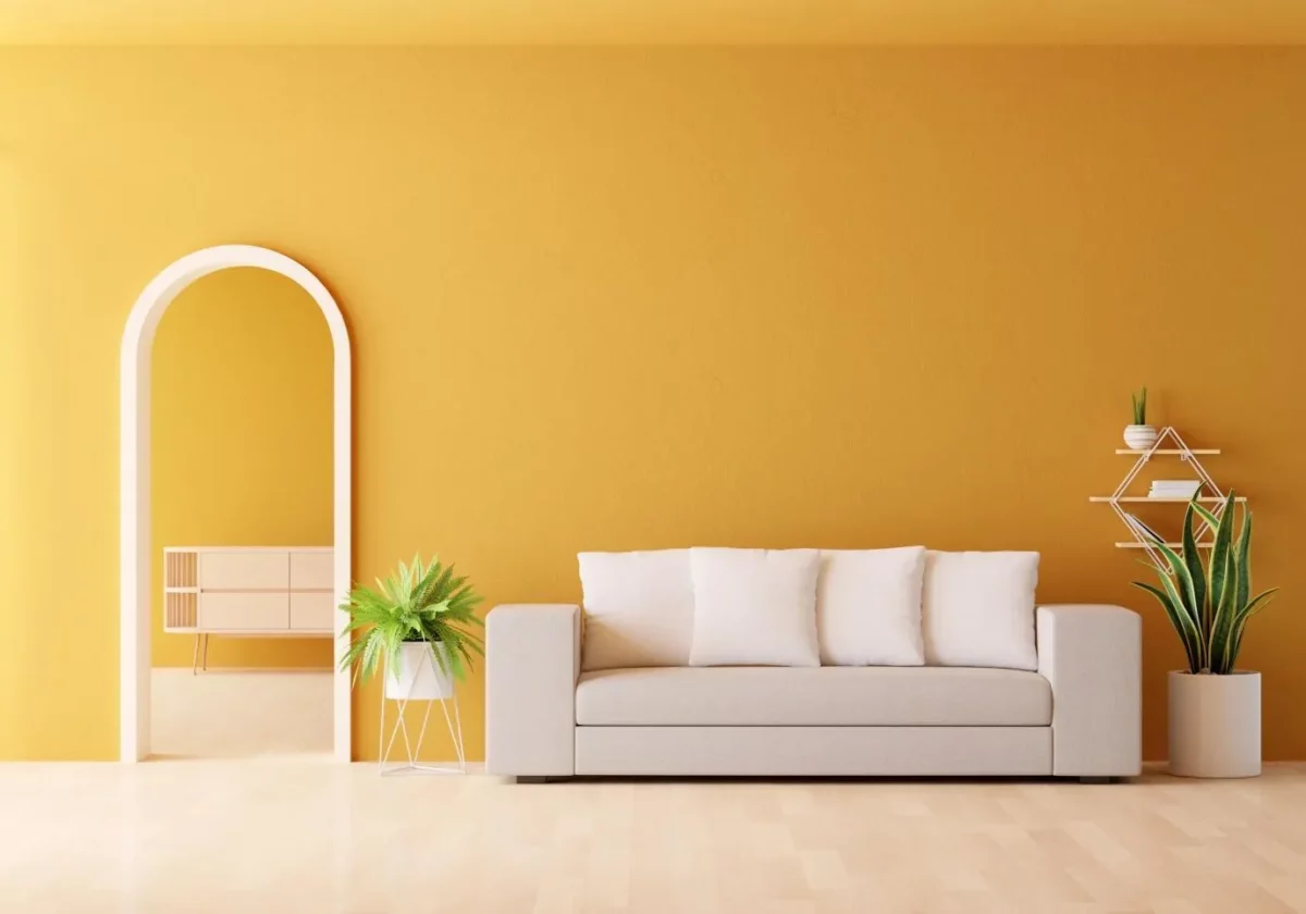 pale yellow colour for drawing room