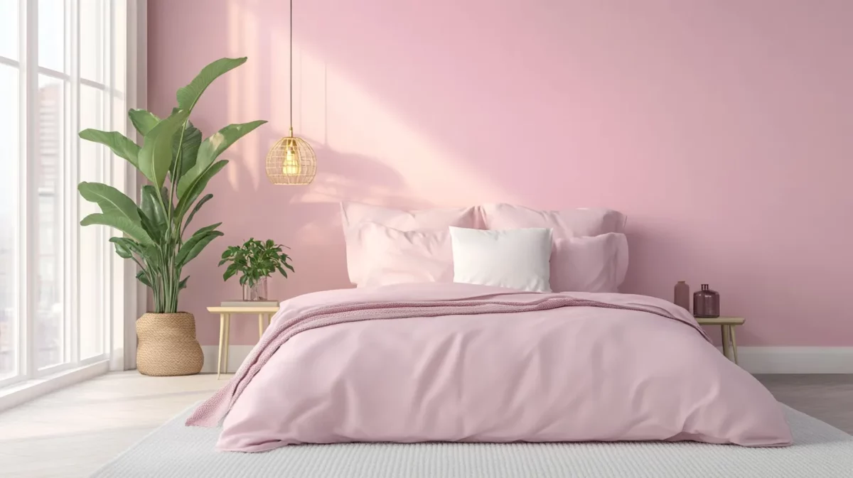 sky pink colour combination wall paint