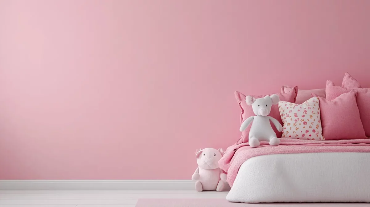 twilight pink colour combination for bedroom wall