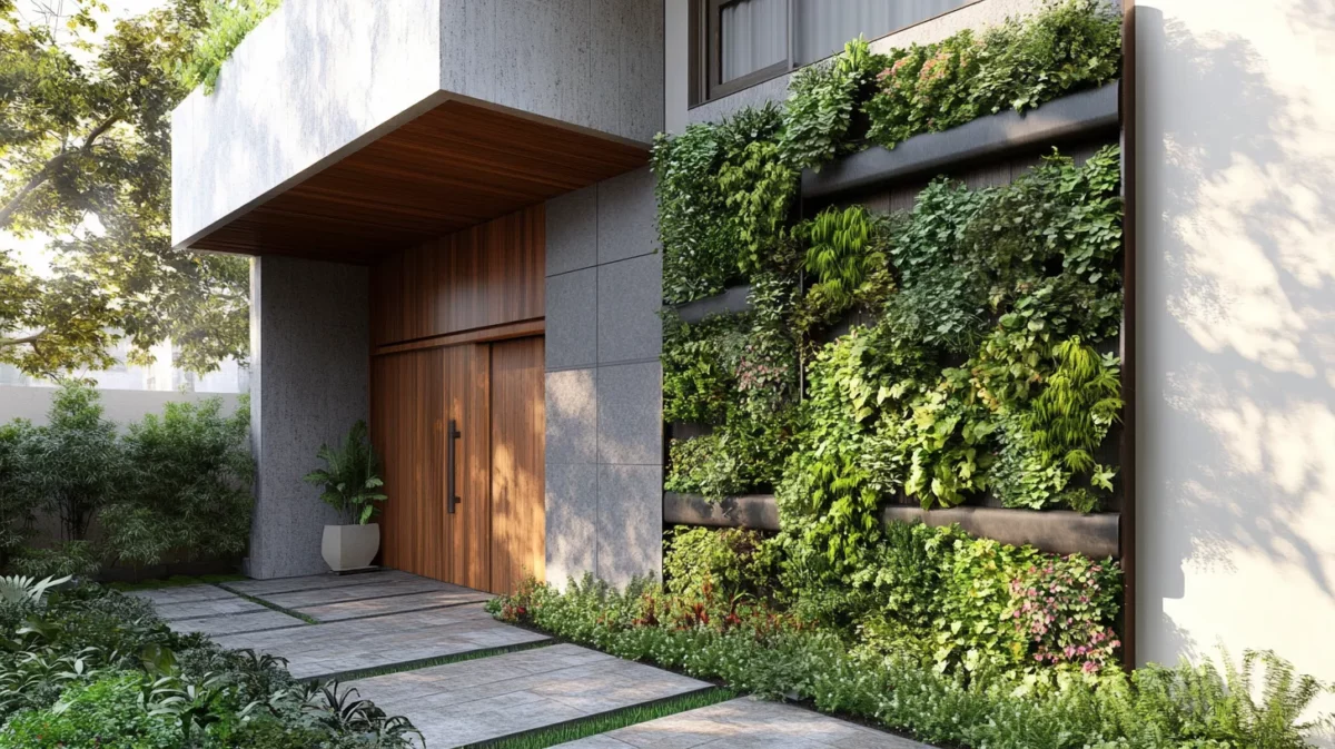 vertical garden small home front elevation design