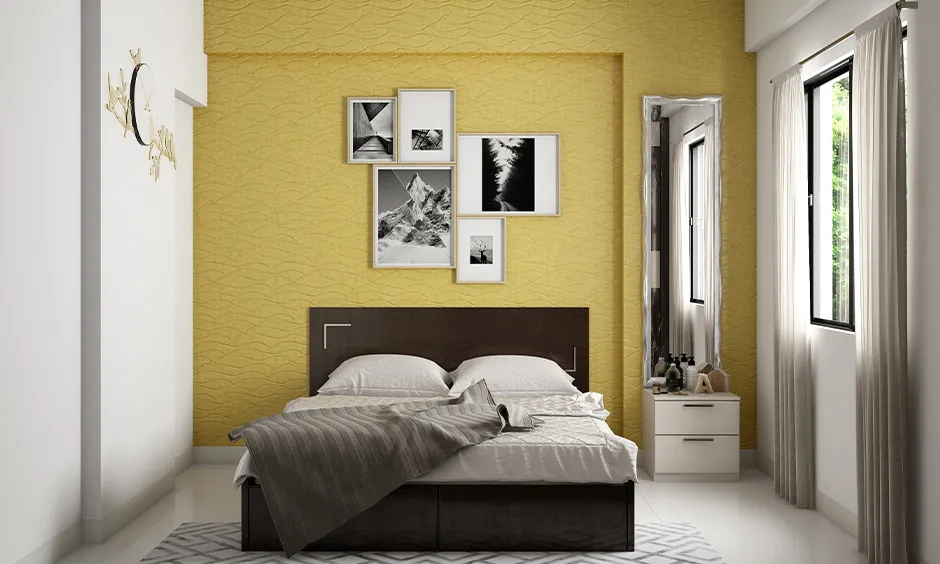 wall paint colour combination with yellow