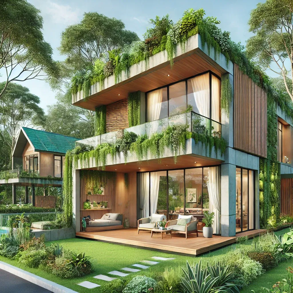 1500 square feet green villa house