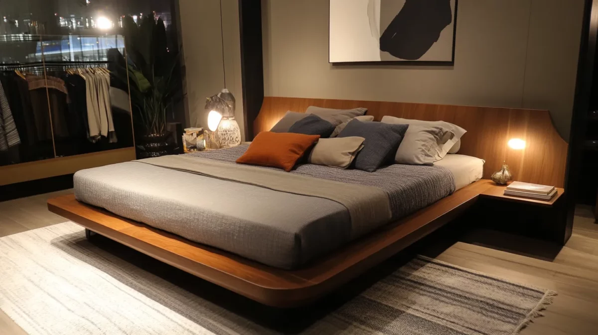 Minimalist Platform Bed Back Design