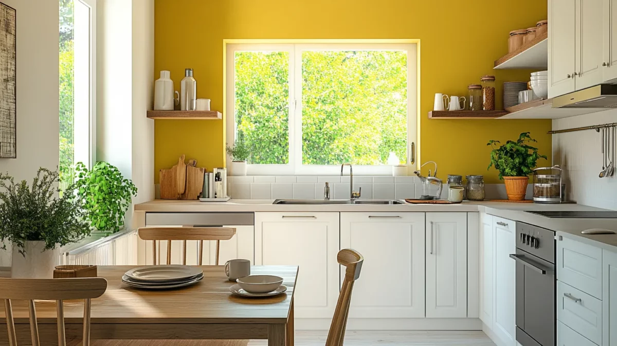 accent walls small kitchen paint color ideas