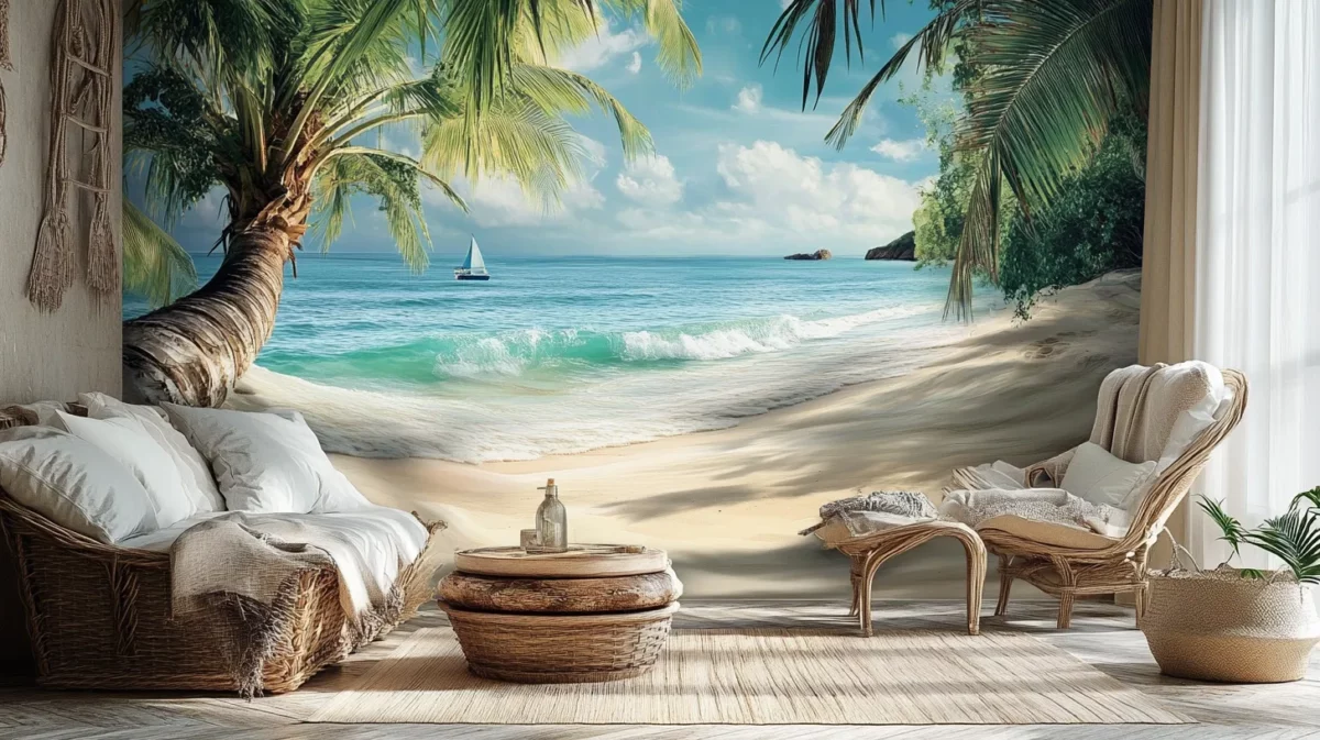 beachy keen 3d wall painting for living room