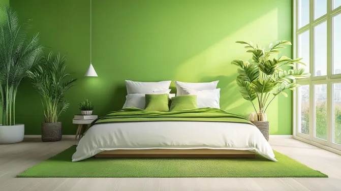 bedroom colour ideas for couples include green