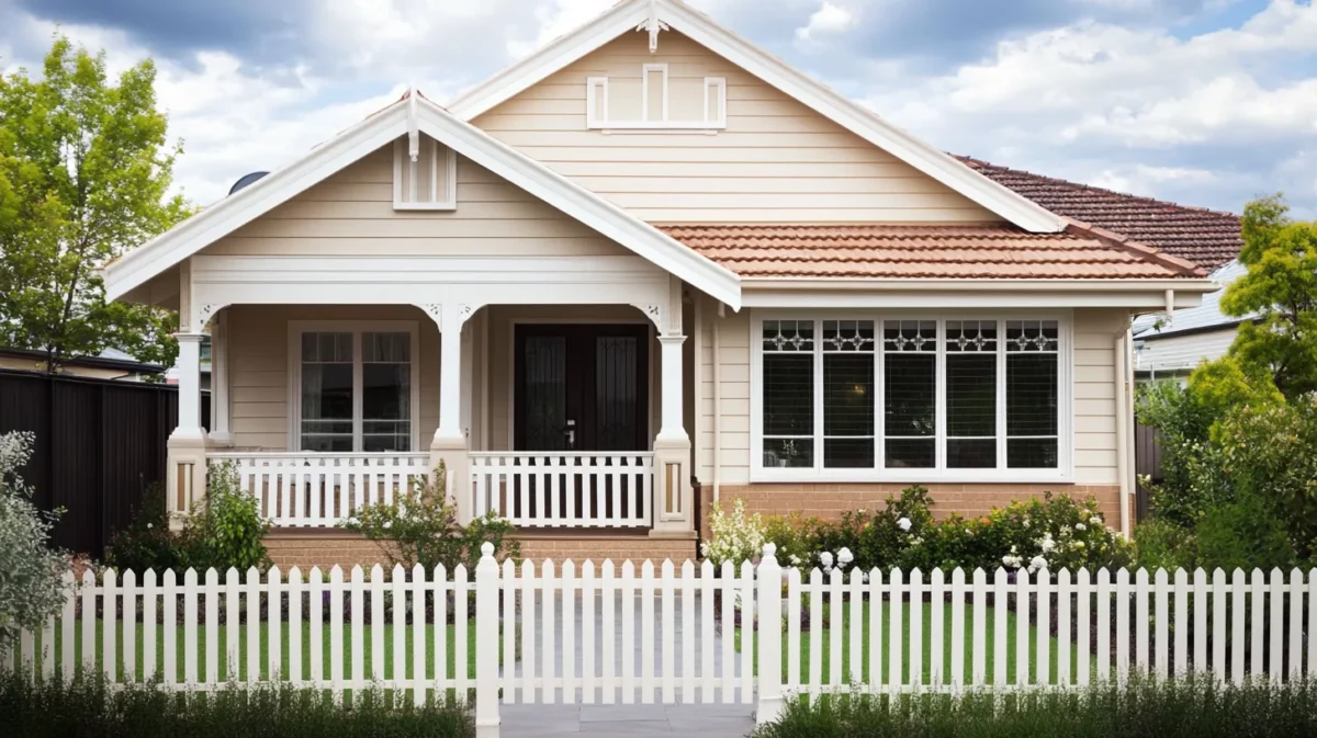 beige and white exterior wall paint colour combination