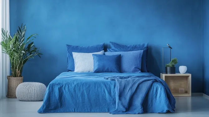 blue bedroom colour for couples as per the vastu