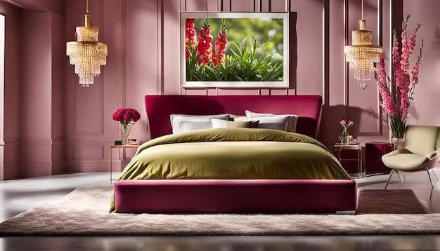 blushing light pink wall colour combination for bedroom