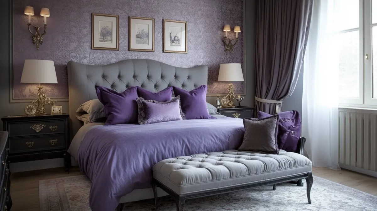 color combination for lavender and grey