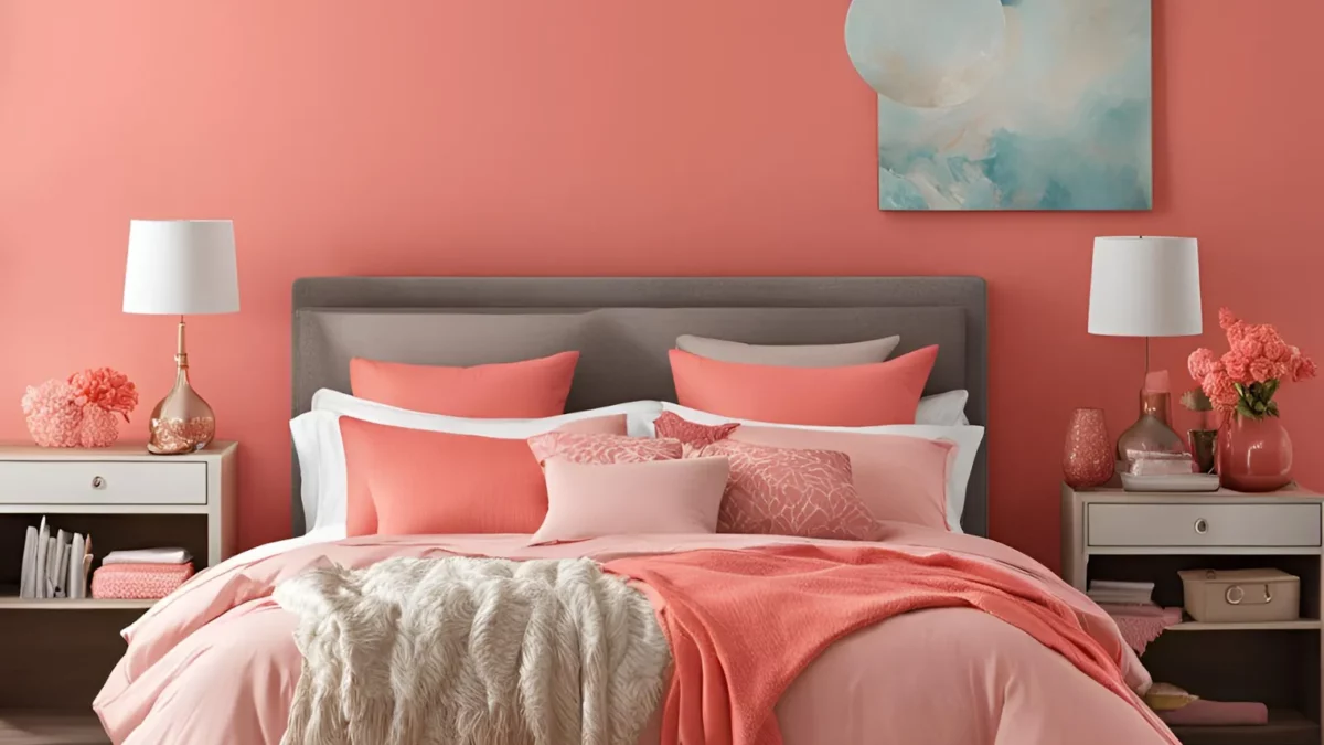 coral pinks nippon paint colour for small bedroom