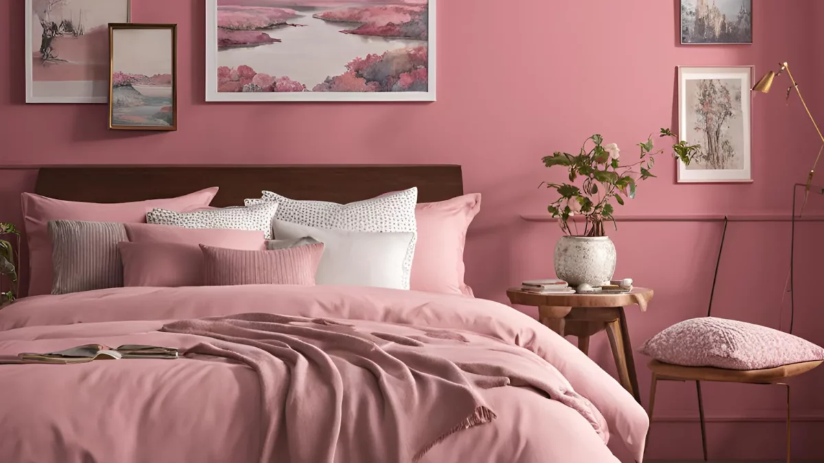 dusty pinks in nippon paint colour for bedroom