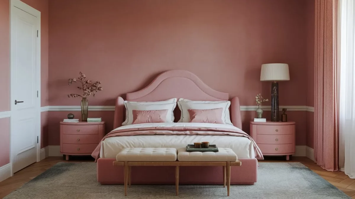 dusty rosettes a calming paint colour for bedrooms