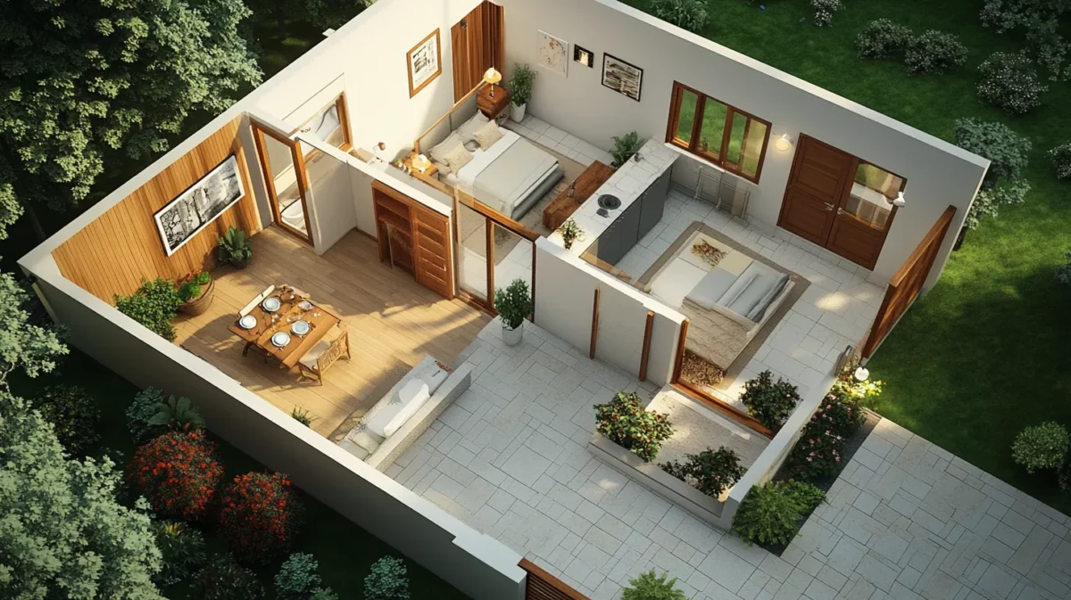 family friendly 1000 sq ft house design for middle class budget