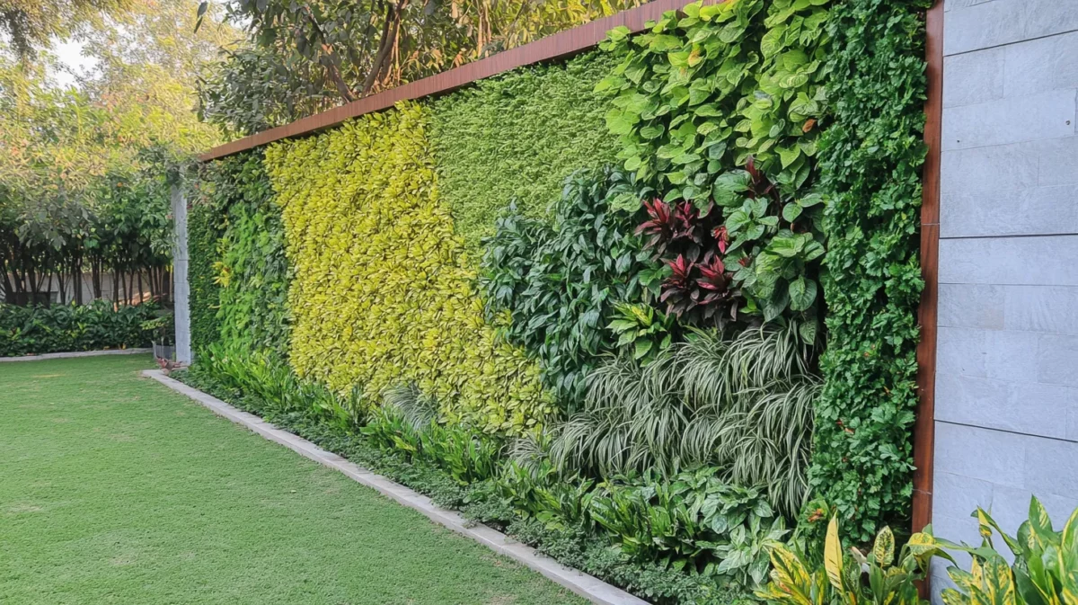 green walls modern and stylish boundary wall design