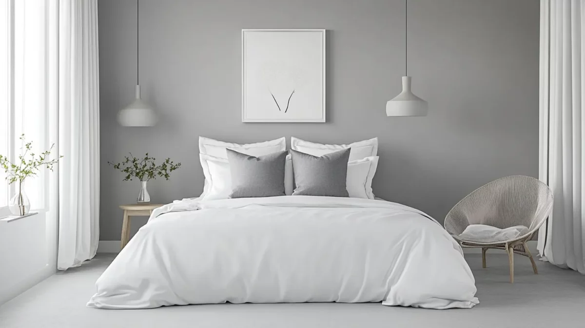 grey with white west bedroom colour as per vastu