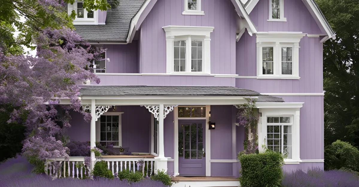 house colour combination with white lavender and grey