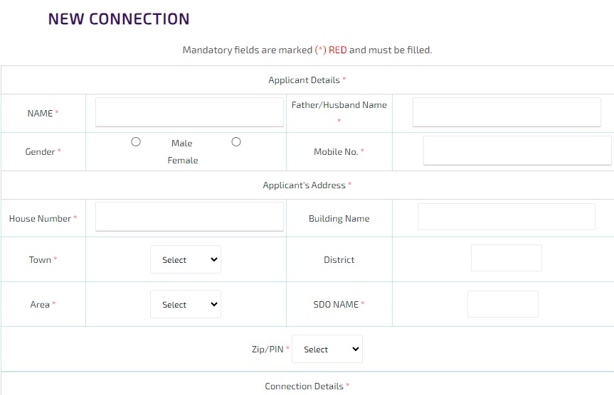 how to get a new commercial electricity connection in haryana