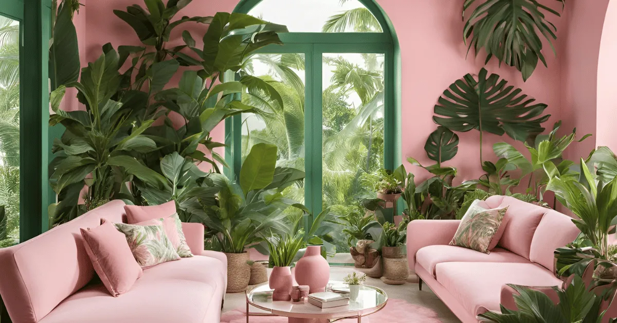 ideal pink and green color combination ideas for home