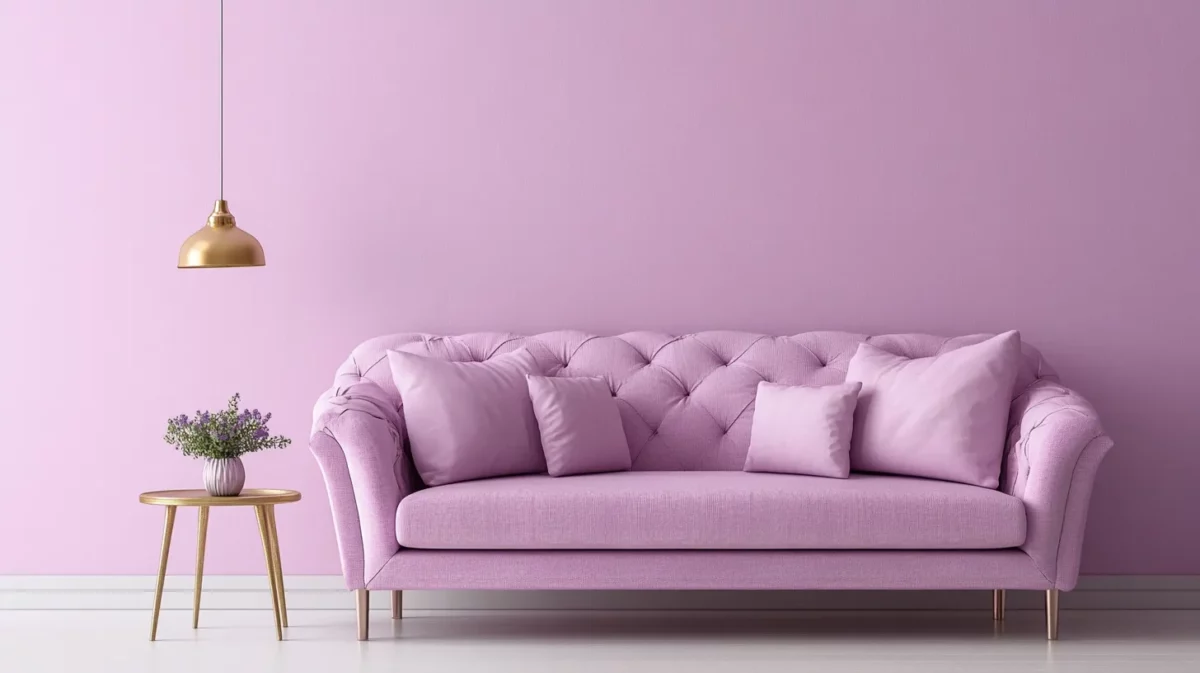 lavender and pink texture colour combination for living room