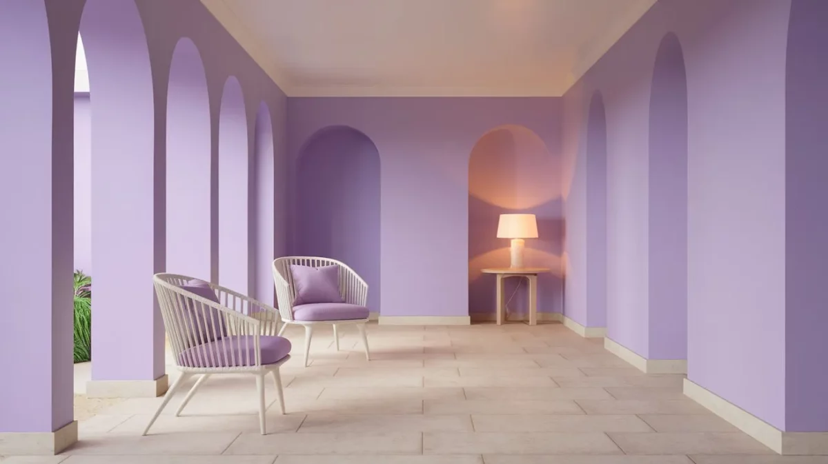 lavender and white hall colour combinations asian paints