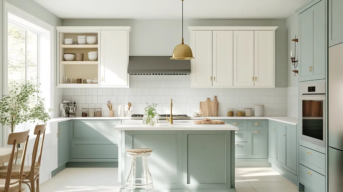 light and bright small kitchen paint colours