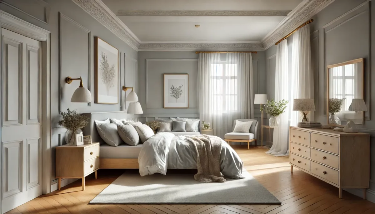 light gray soothing color for bedroom