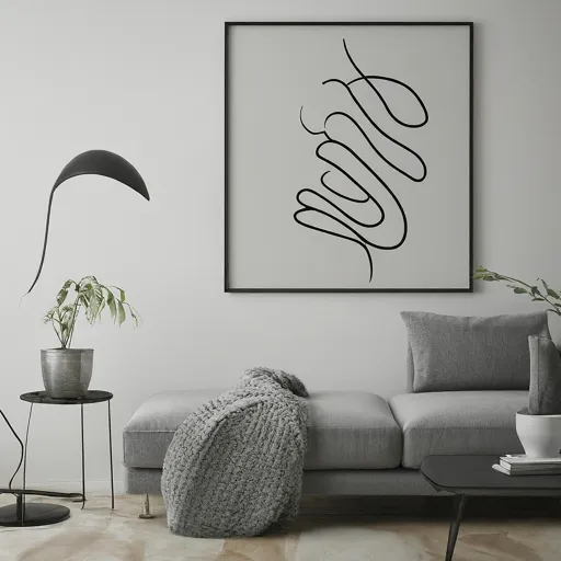 minimalist line art classy wallpaper design