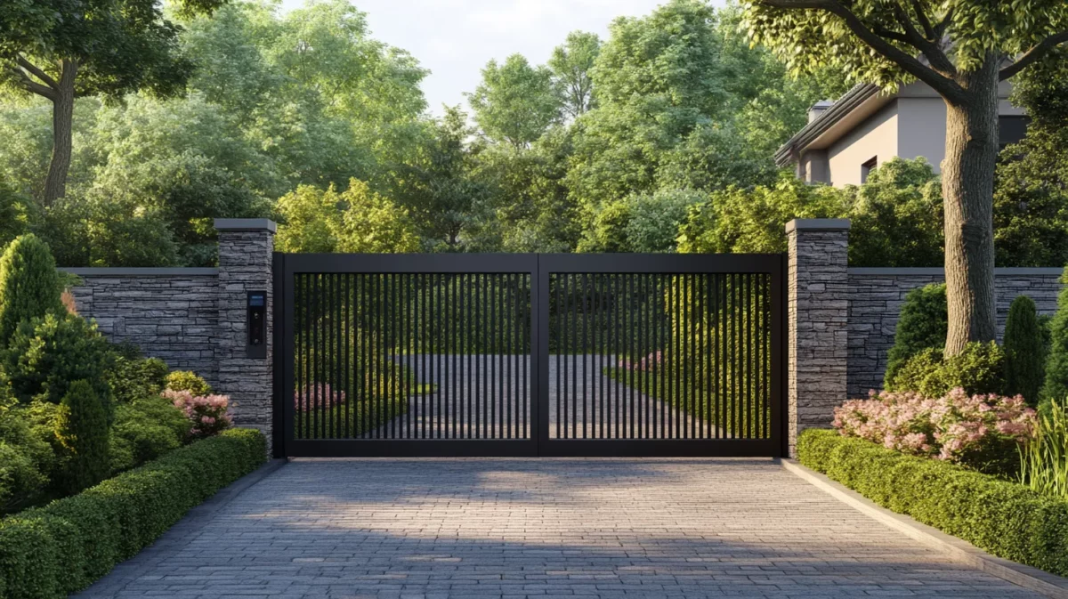 modern high tech front gate design