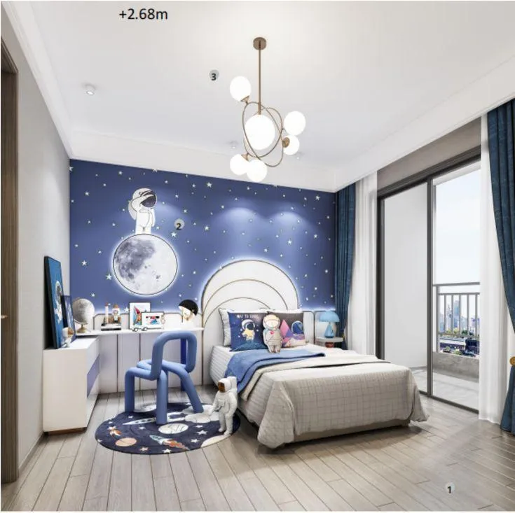 navy blue and gray colour schemes for childrens bedroom