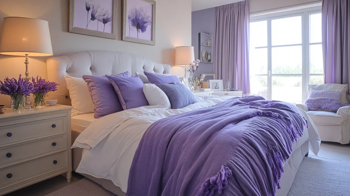 off white and lavender nippon paint bedroom colour