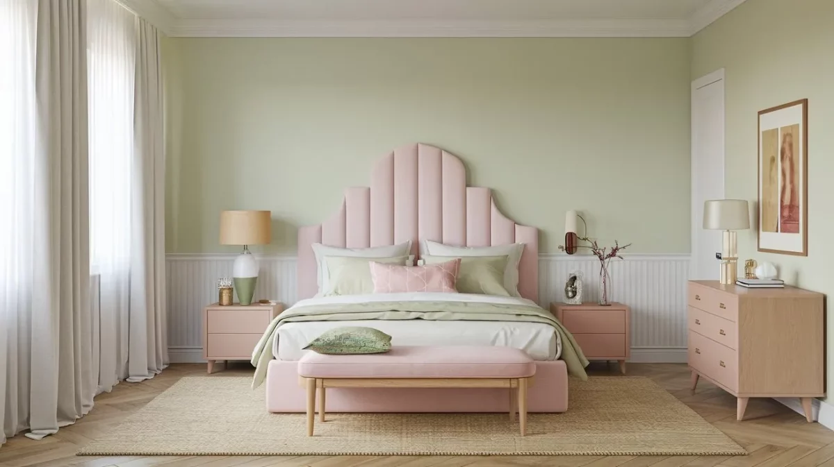 pale greens peaceful and relaxing bedroom colours