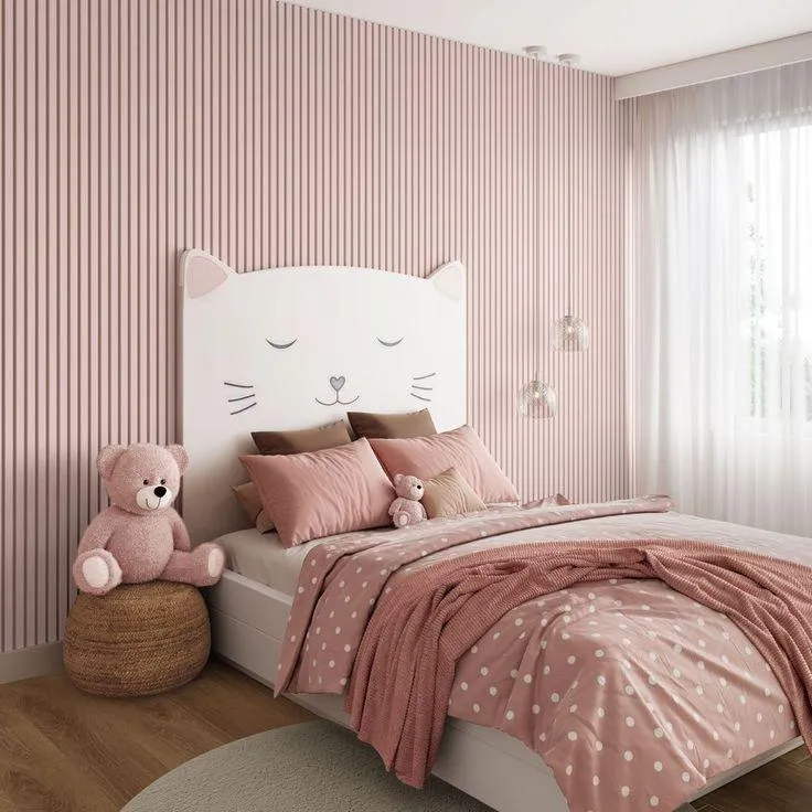 pastel pink childrens bedroom paint colours