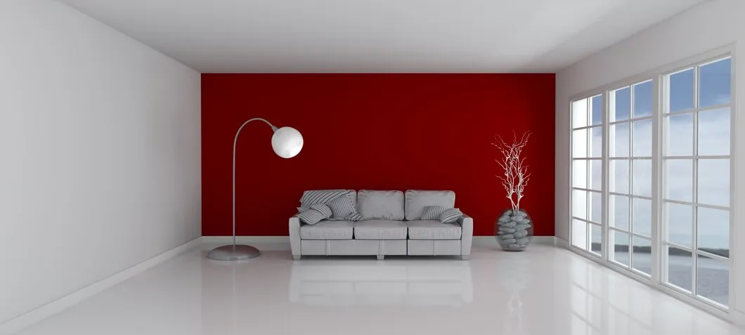 red and grey asian paints two colour combination for living room