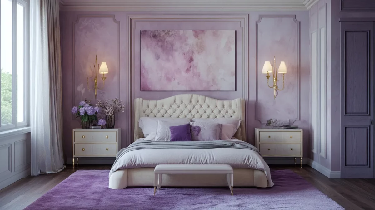 serene swirls texture paint designs for bedroom