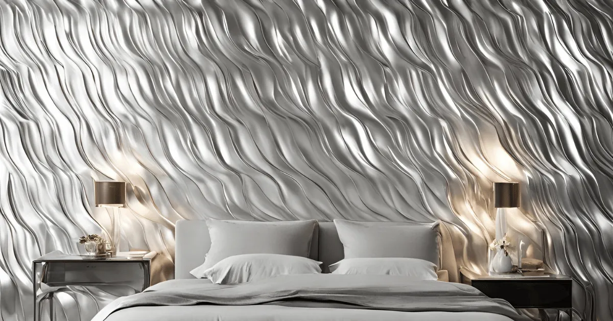 shimmering waves modern texture paint design